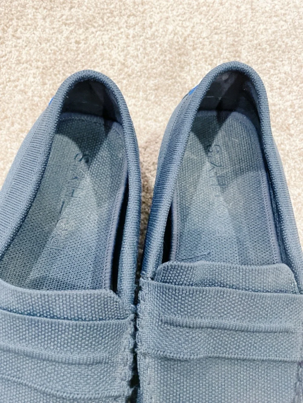 Rothy’s Men’s The Daily Driver Nautical Navy Loafers Size 10